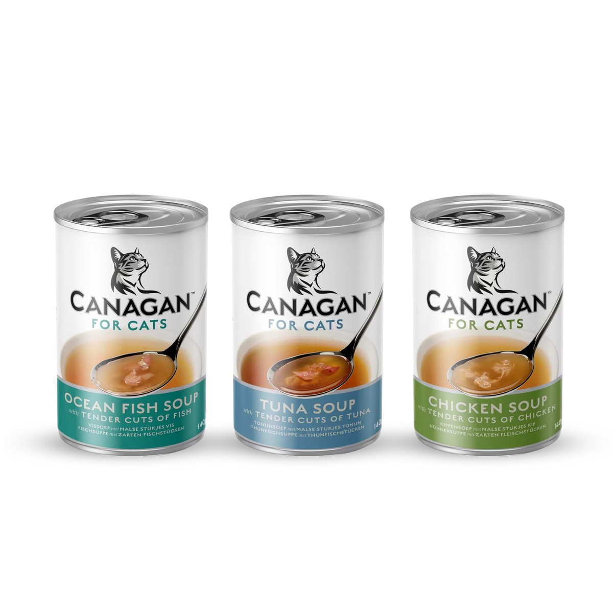 Canagan Cat Soup - Mixed Flavours  | 140g x 6 cans