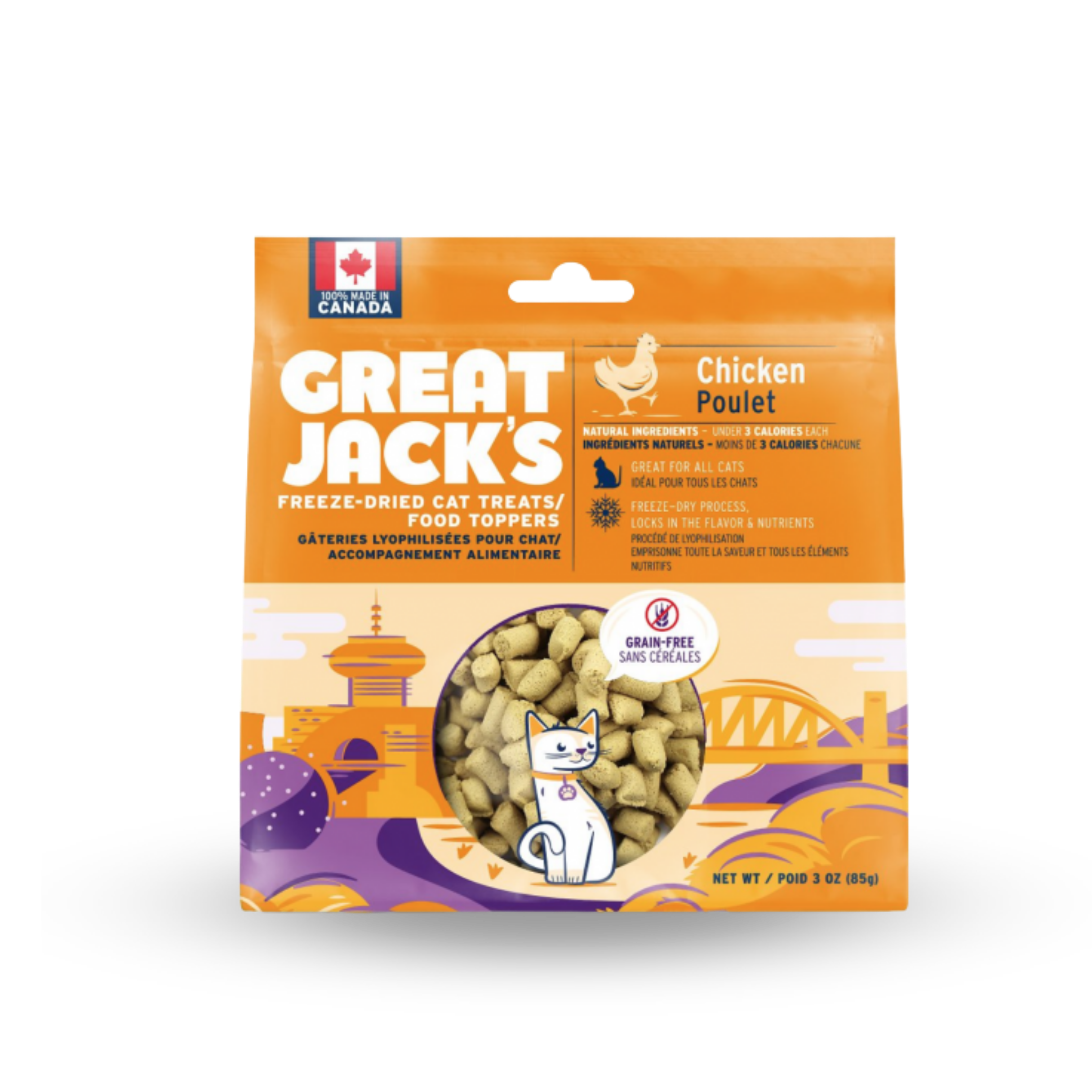 Great Jack's Cat Treats - Freeze Dried Chicken Cat Treats | 冷凍脫水雞肉小食 Great Jack's