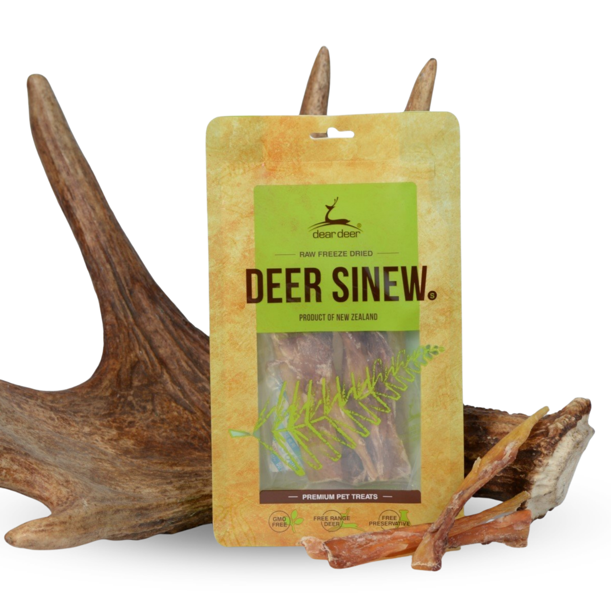 DEAR DEER Deer Sinew Tendon Strips (S) 75g | DEAR DEER 鹿筋條 75g PET