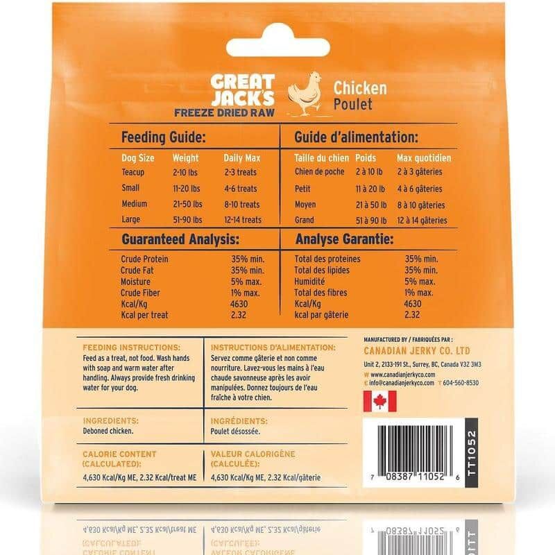 Great Jacks Dog Treat - Freeze-Dried Chicken | 100%凍乾脫水雞肉 Great Jack's
