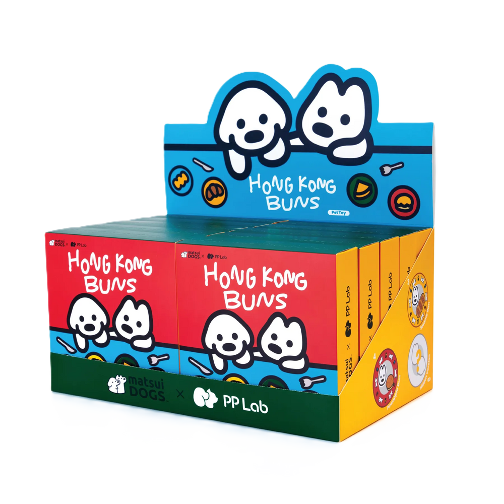 matsui DOGS x PP Lab Hong Kong Buns Blind Box | Dog Sniffing Toy | Nosework Plush Toy 松井狗狗 x PP Lab 香港麵包盲盒 | 狗狗嗅覺藏食玩具 | 鼻工作毛絨玩具 Bite Me