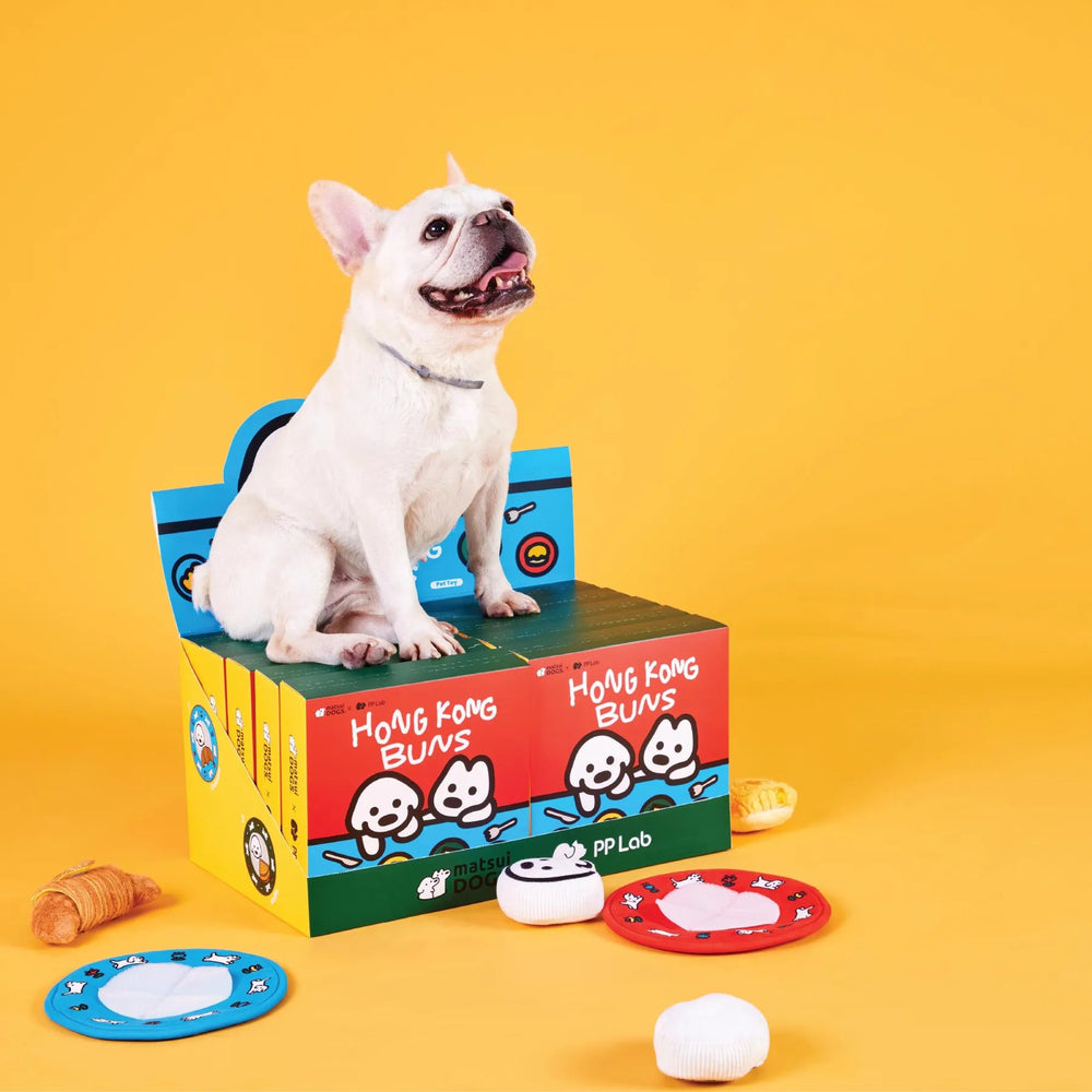 matsui DOGS x PP Lab Hong Kong Buns Blind Box | Dog Sniffing Toy | Nosework Plush Toy 松井狗狗 x PP Lab 香港麵包盲盒 | 狗狗嗅覺藏食玩具 | 鼻工作毛絨玩具 Bite Me