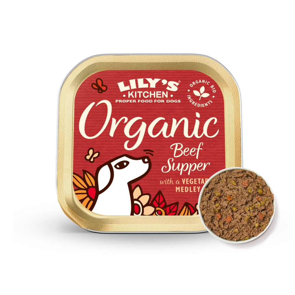 LILY’S KITCHEN Organic Wet Food for Dogs-Organic Beef Supper | 有機牛肉特餐 LILY’S KITCHEN