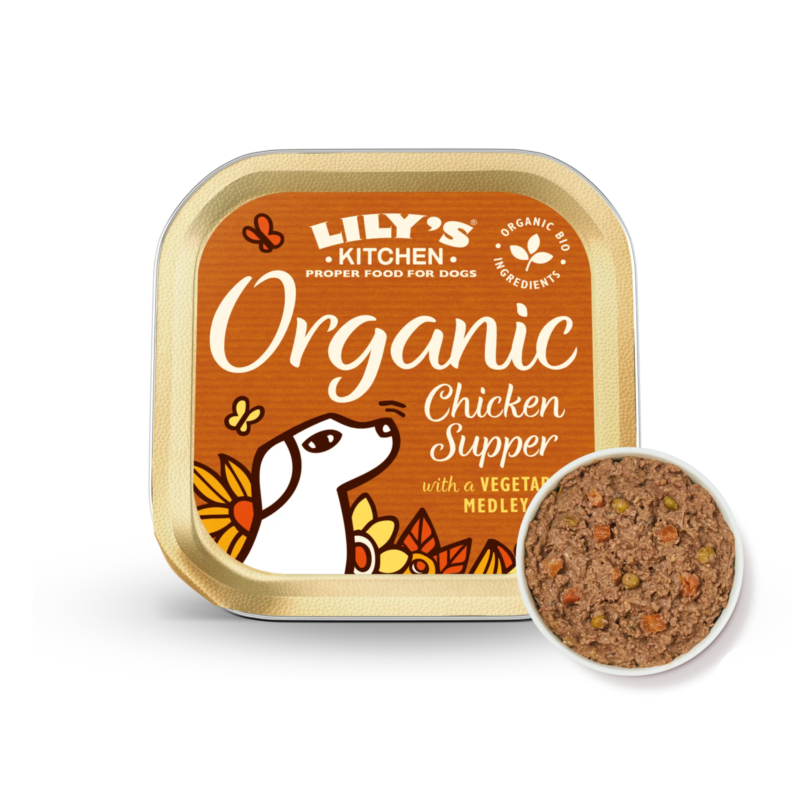 LILY’S KITCHEN Organic Wet Food for Dogs-Organic Chicken Supper | 有機雞肉特餐 LILY’S KITCHEN