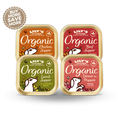 LILY’S KITCHEN Organic Wet Food for Dogs ( 4/8/12/24/48 Tins Mixed Flavours) | 有機犬用主食罐 (混合口味) LILY’S KITCHEN