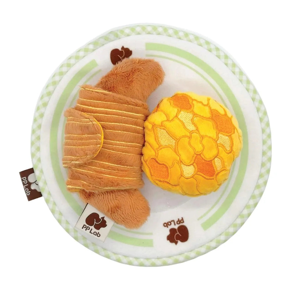 PP Lab - Croissant & Pineapple Bun | Sniffing Toy | 牛角包 & 菠蘿包 | 藏食玩具 Bite Me
