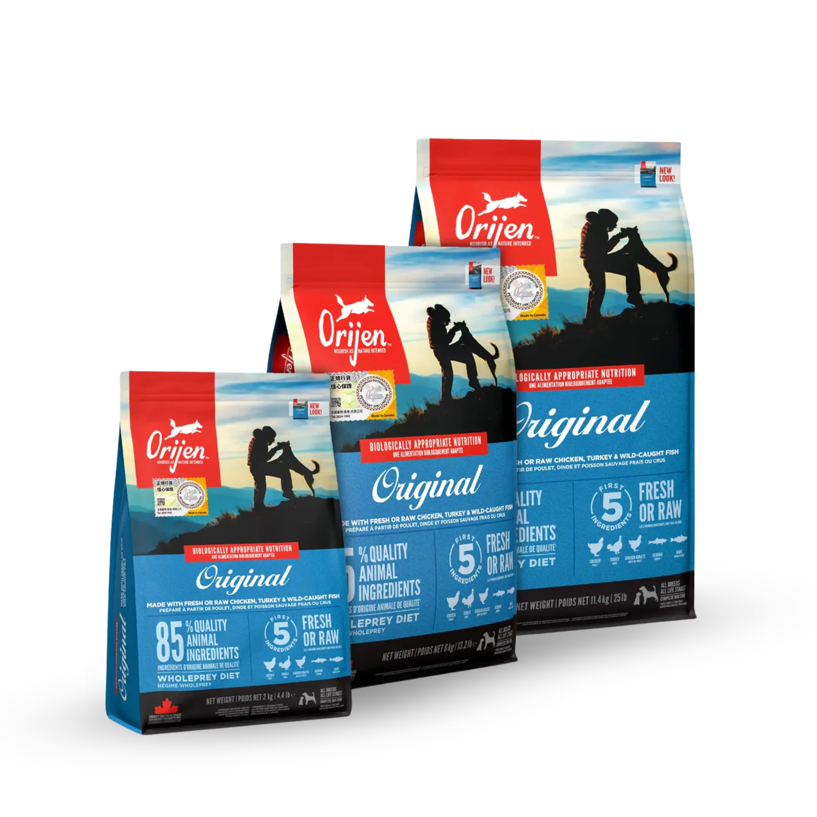 ORIJEN ORIGINAL DRY DOG FOOD 無穀物雞肉 (成犬) 配方 Orijen