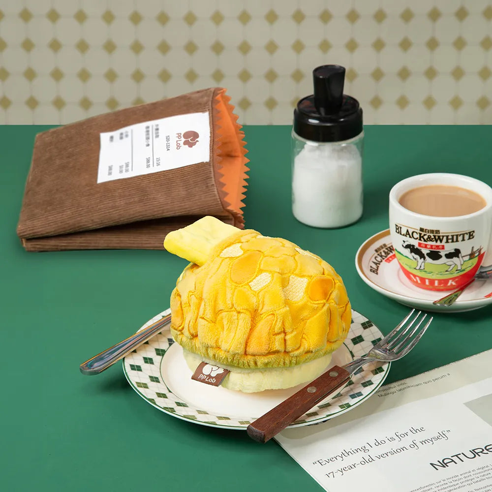PP Lab - Pineapple Bun + Paper Bag Combo | 菠蘿包連紙袋藏食玩具 Bite Me