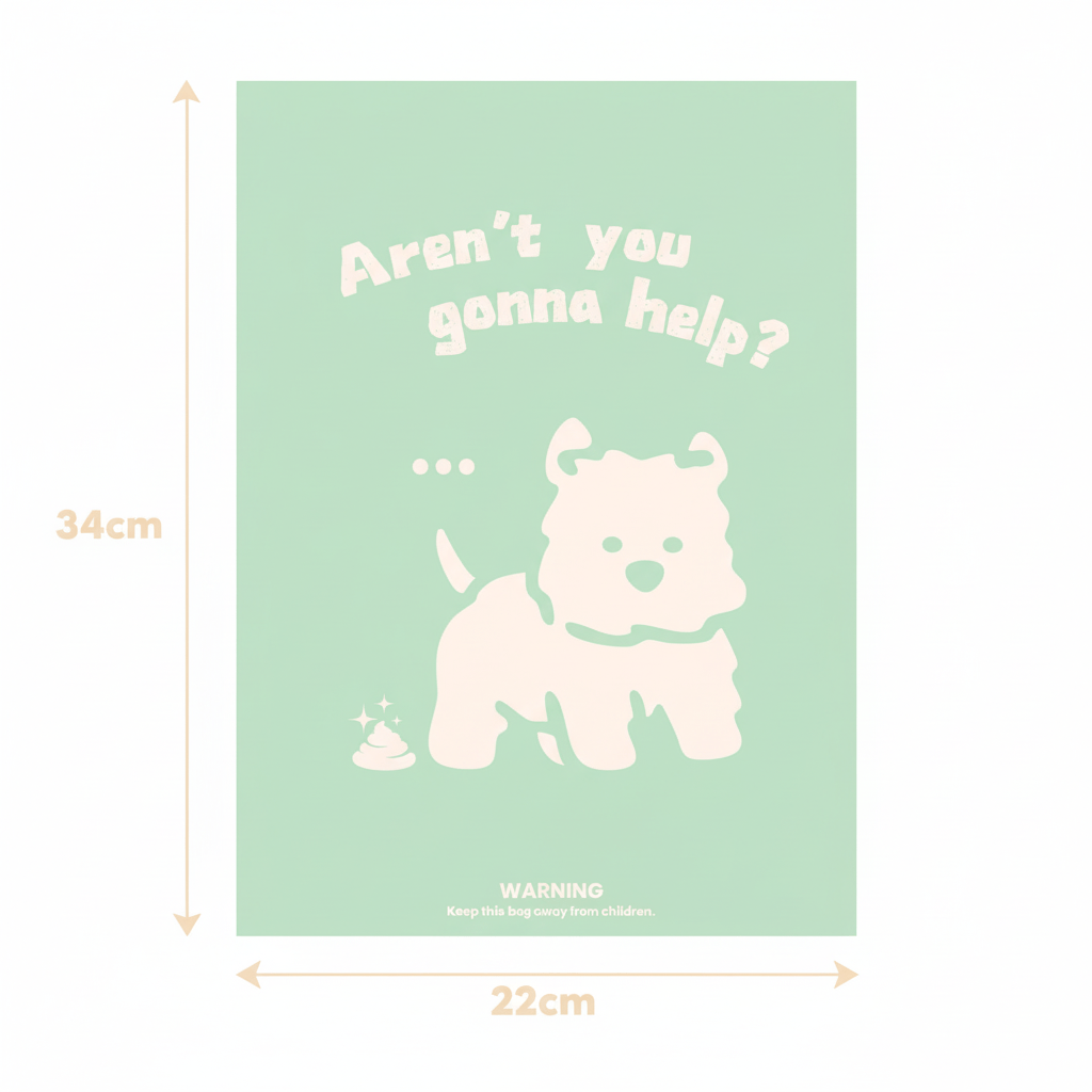 Pet HK Poo Bags - Certified Compostable (120 Bags, 8 Rolls) Poop Bags - PET