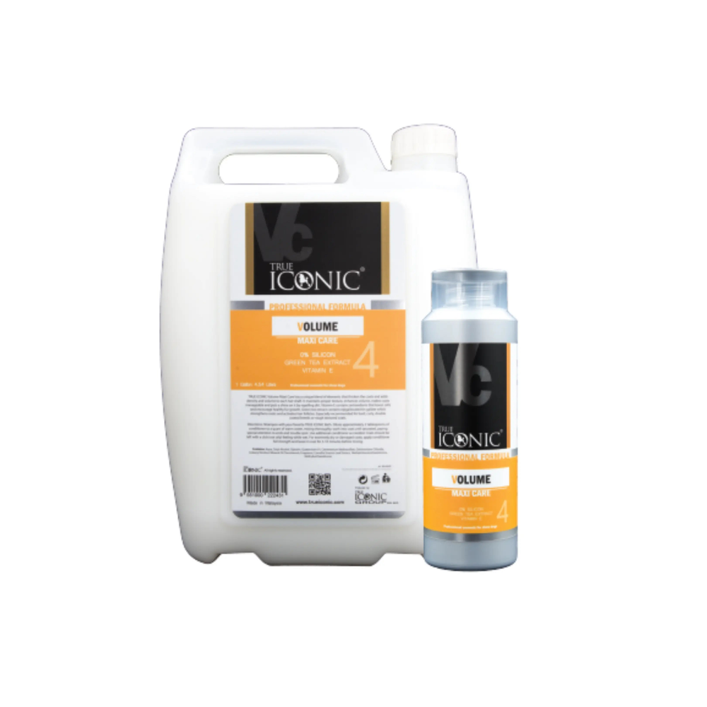 Volume Maxi Care 蓬鬆活力護毛素 with vitamin E and green tea extract for strong, voluminous, and hydrated pet hair, suitable for poodle and double coat breeds